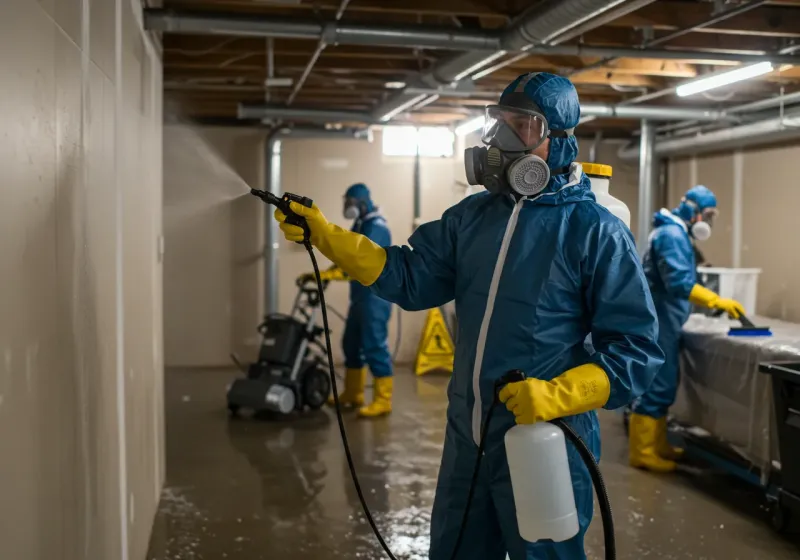 Basement Sanitization and Antimicrobial Treatment process in Elk Ridge, UT